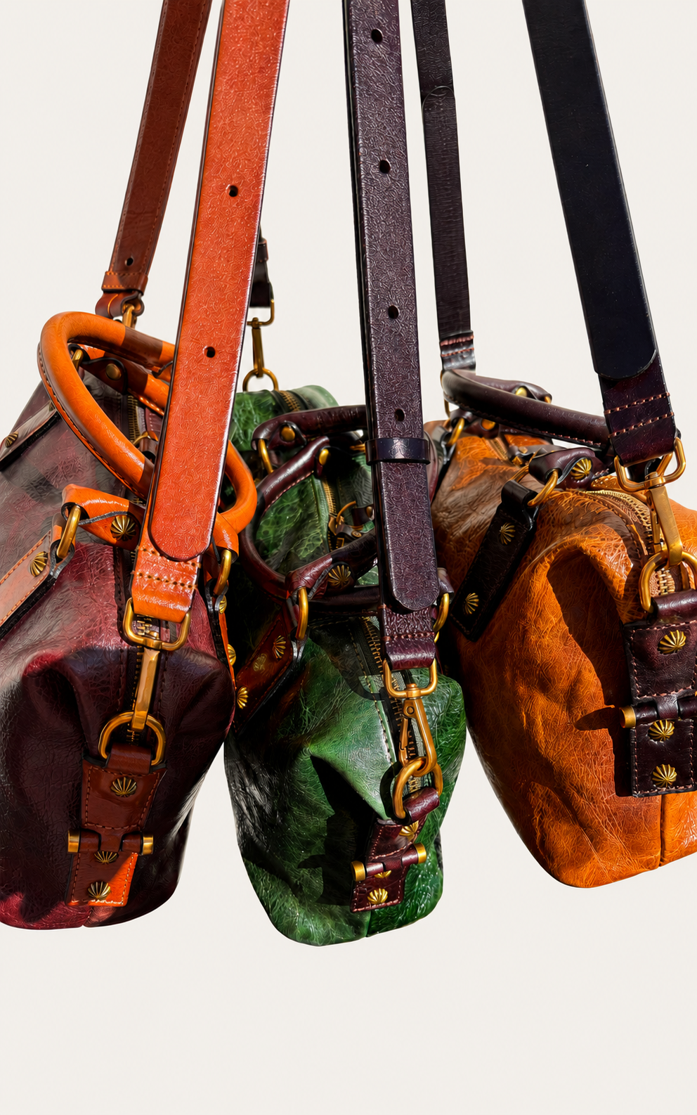The Madrone Full-Grain Leather Convertible Satchel — Burgundy