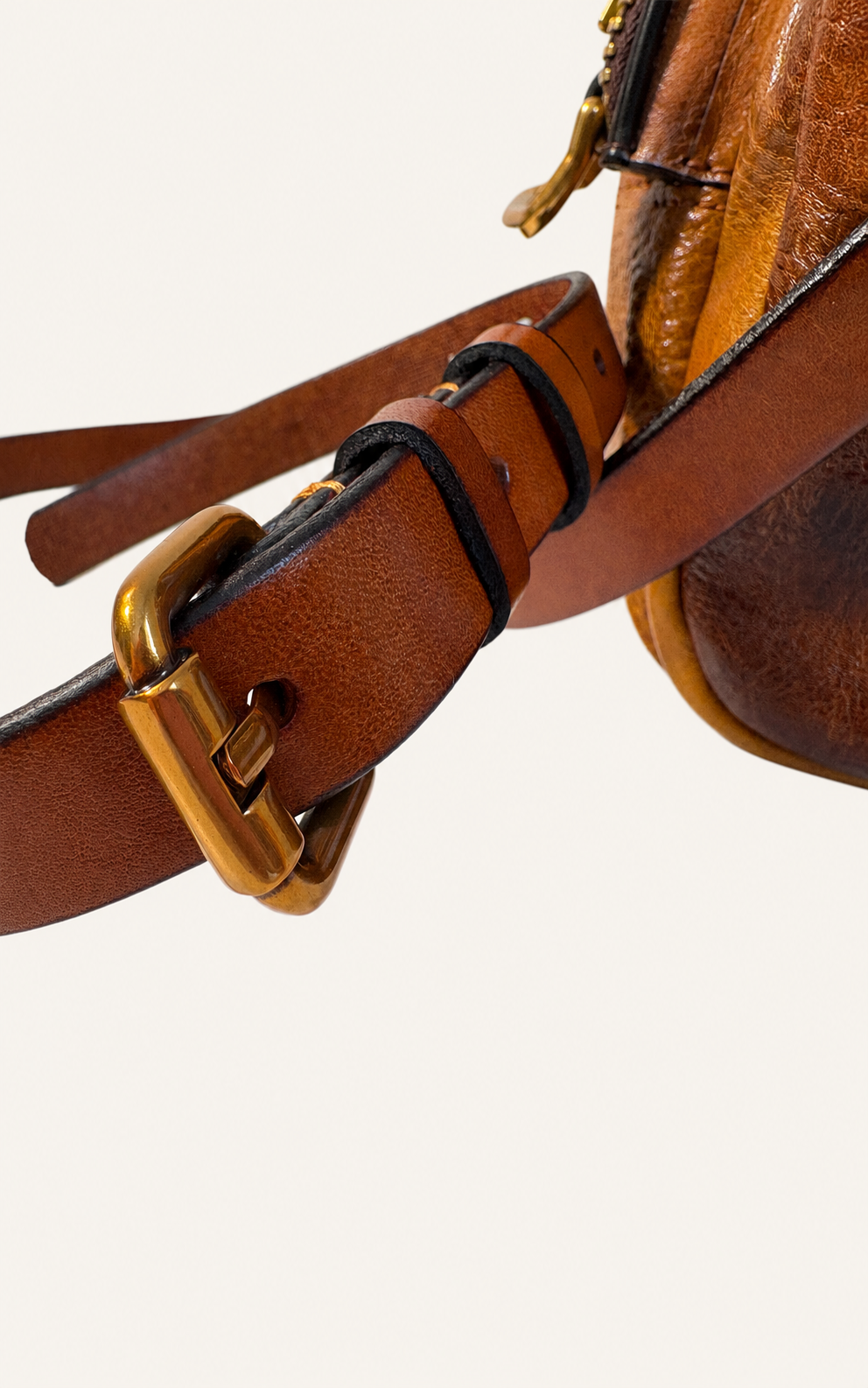 The Manzanita Full-Grain Leather Utility Satchel — Golden Saddle