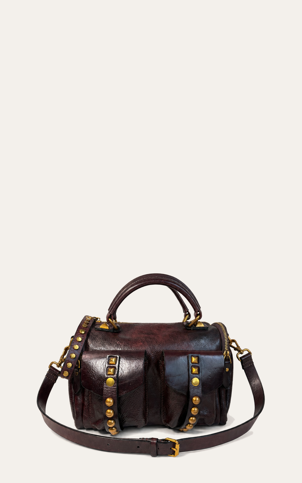 The Manzanita Full-Grain Leather Utility Satchel — Oxblood