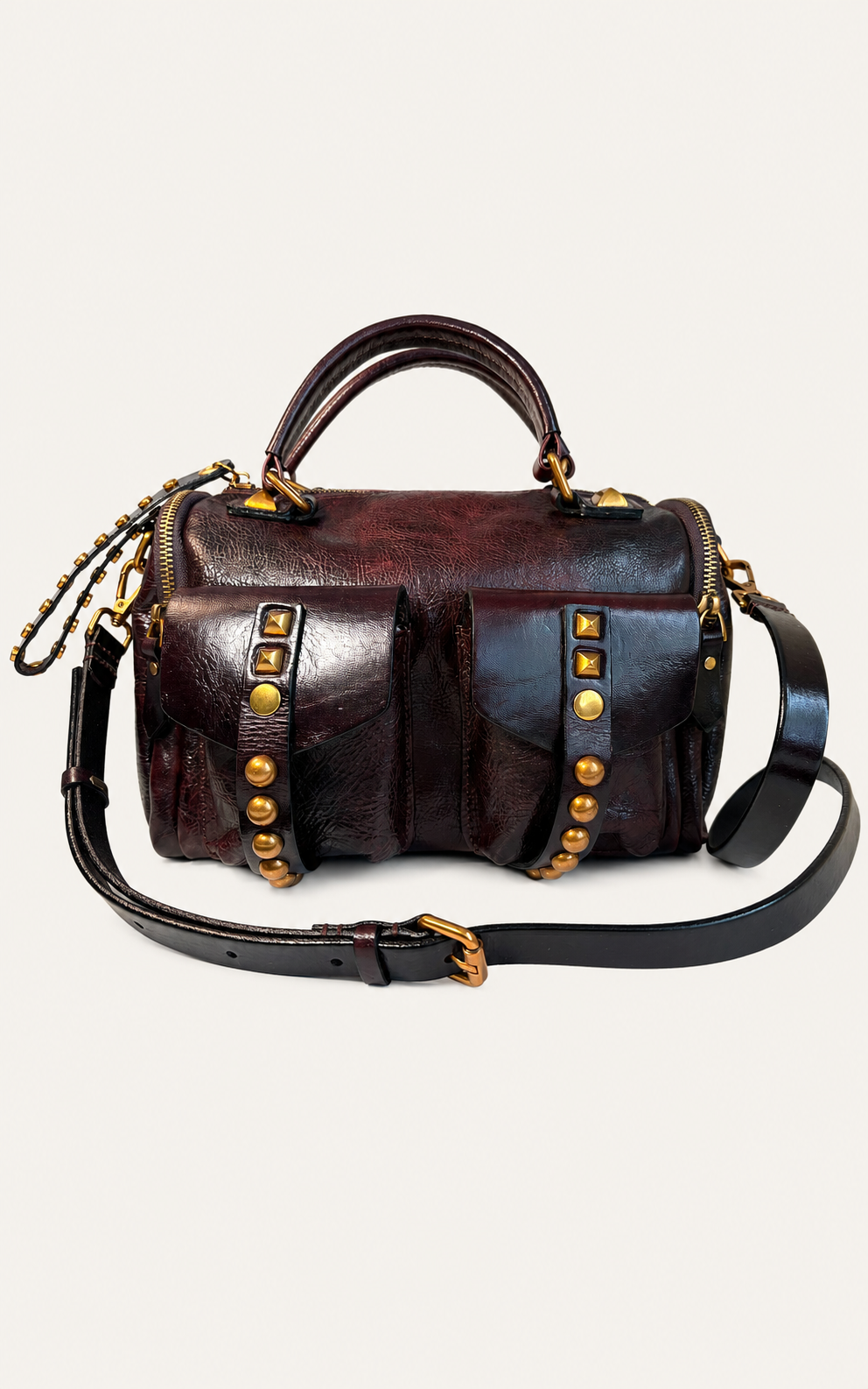 The Manzanita Full-Grain Leather Utility Satchel — Oxblood