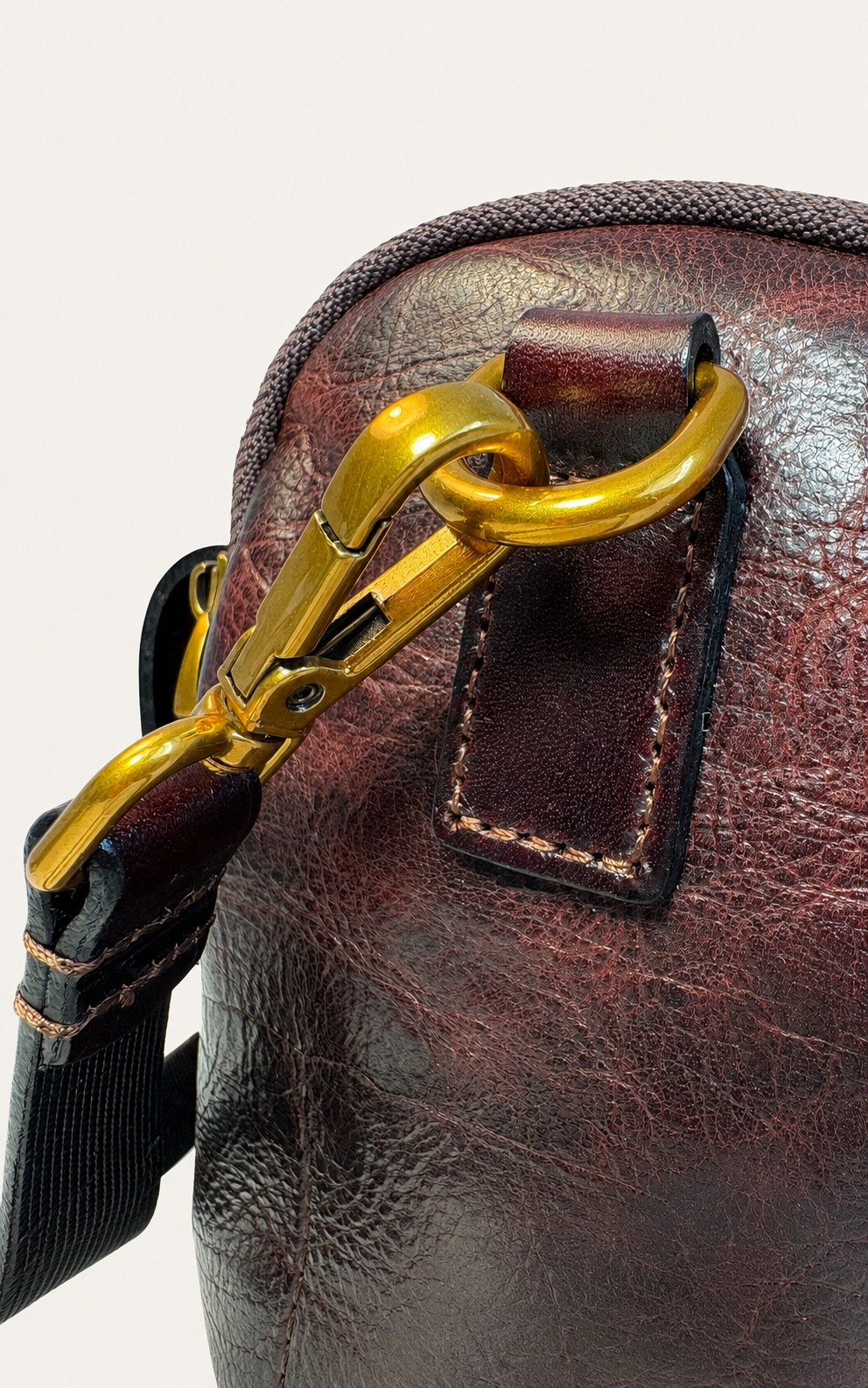 The Manzanita Full-Grain Leather Utility Satchel — Oxblood