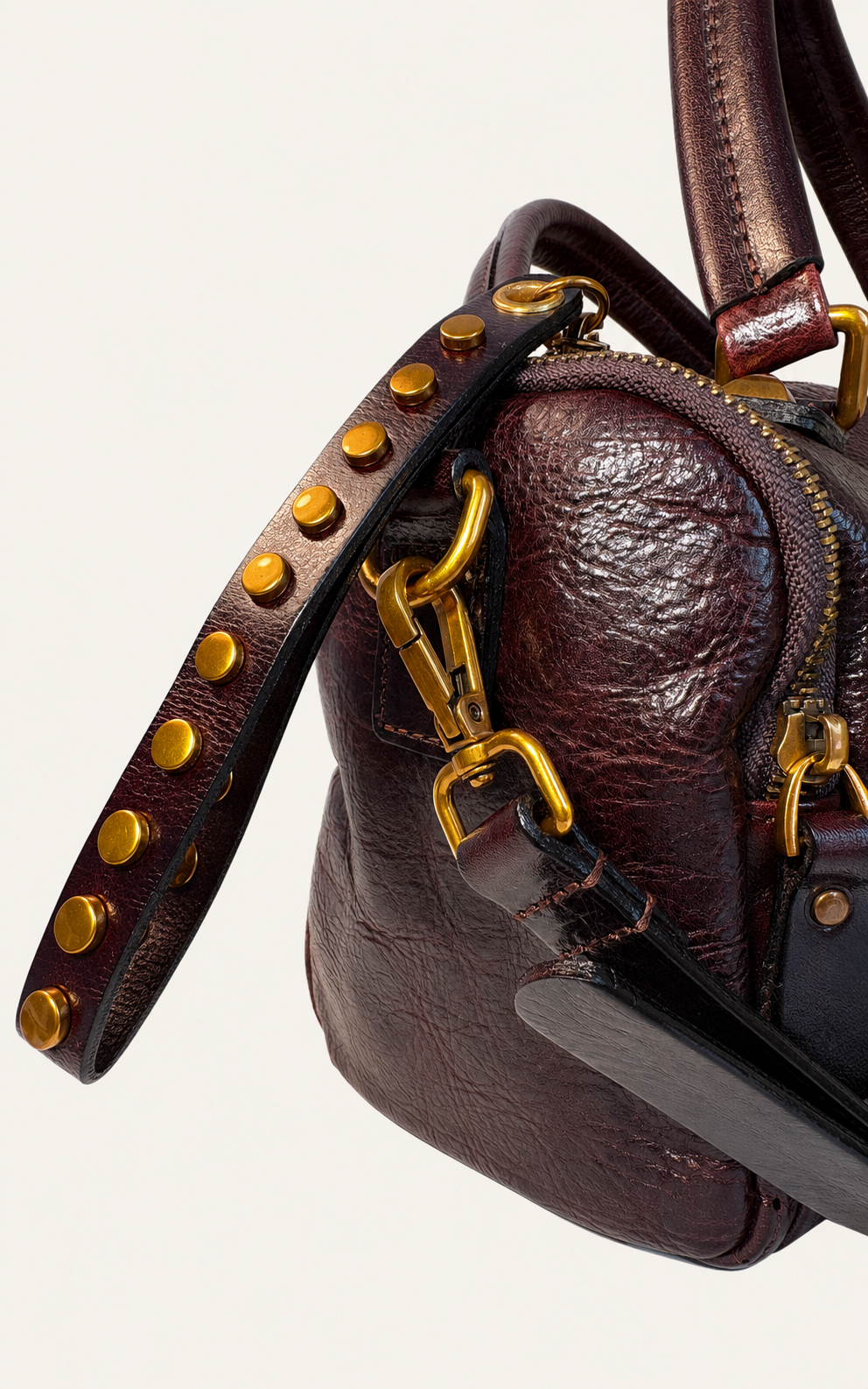 The Manzanita Full-Grain Leather Utility Satchel — Oxblood