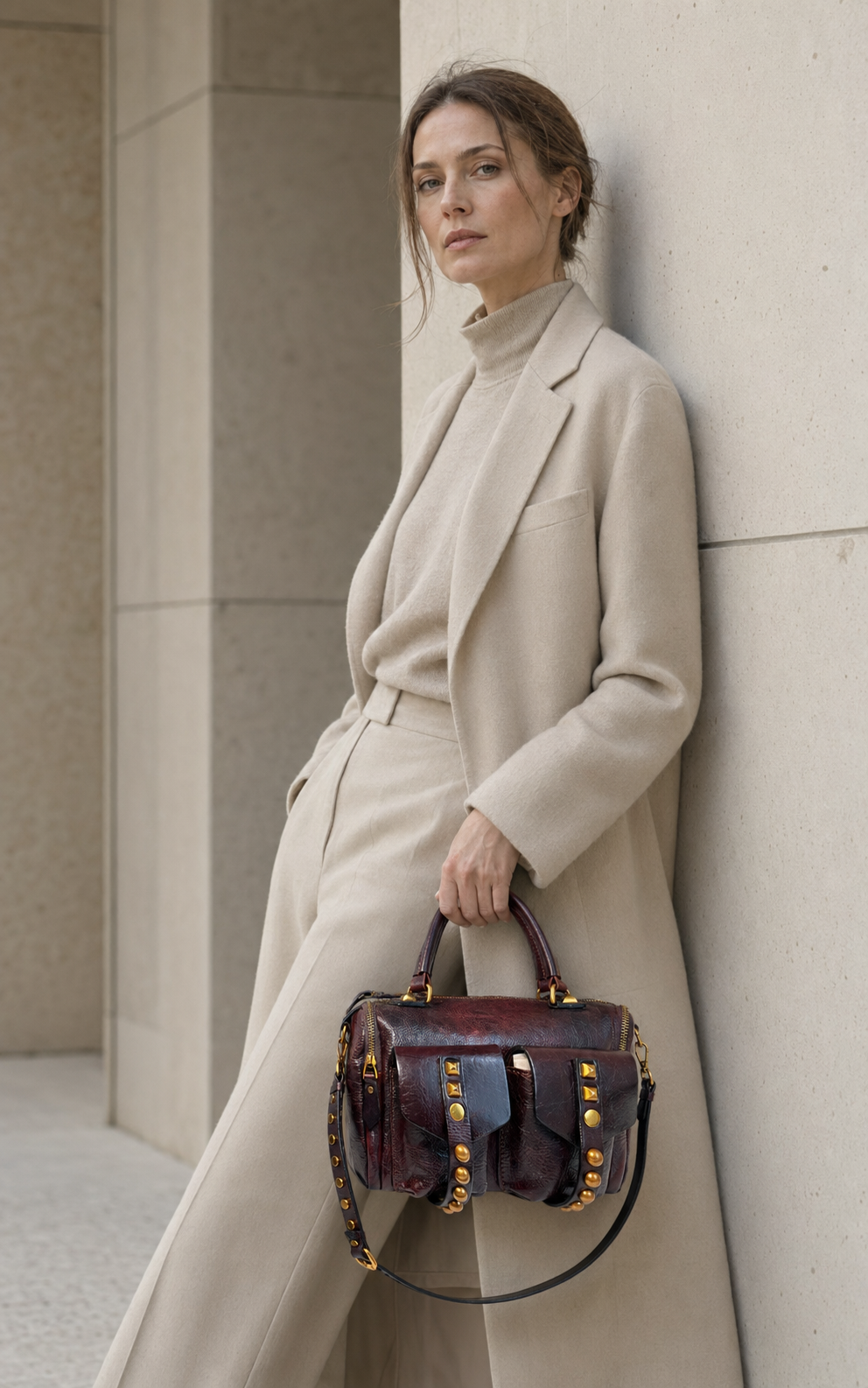 The Manzanita Full-Grain Leather Utility Satchel — Oxblood