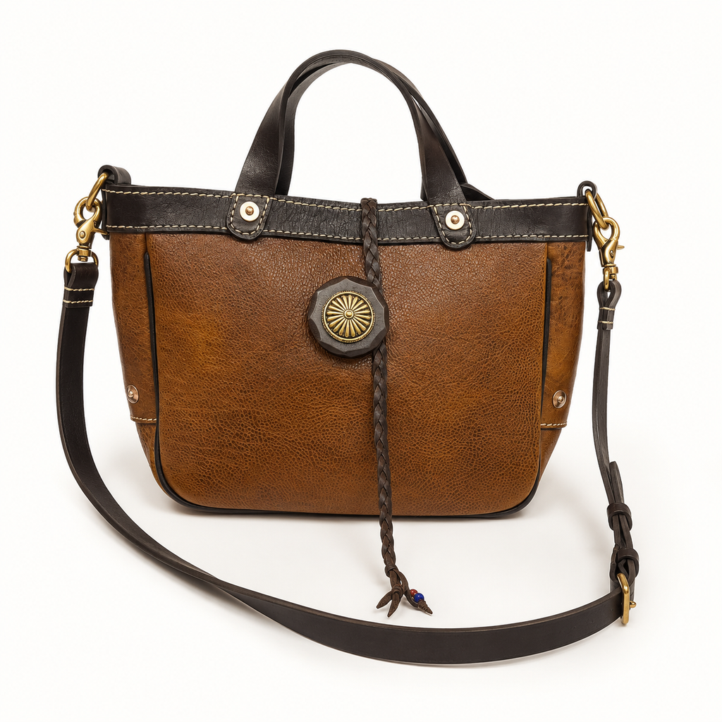 Heritage Full-Grain Leather Crossbody Tote Bag – ARBOR & GRAIN