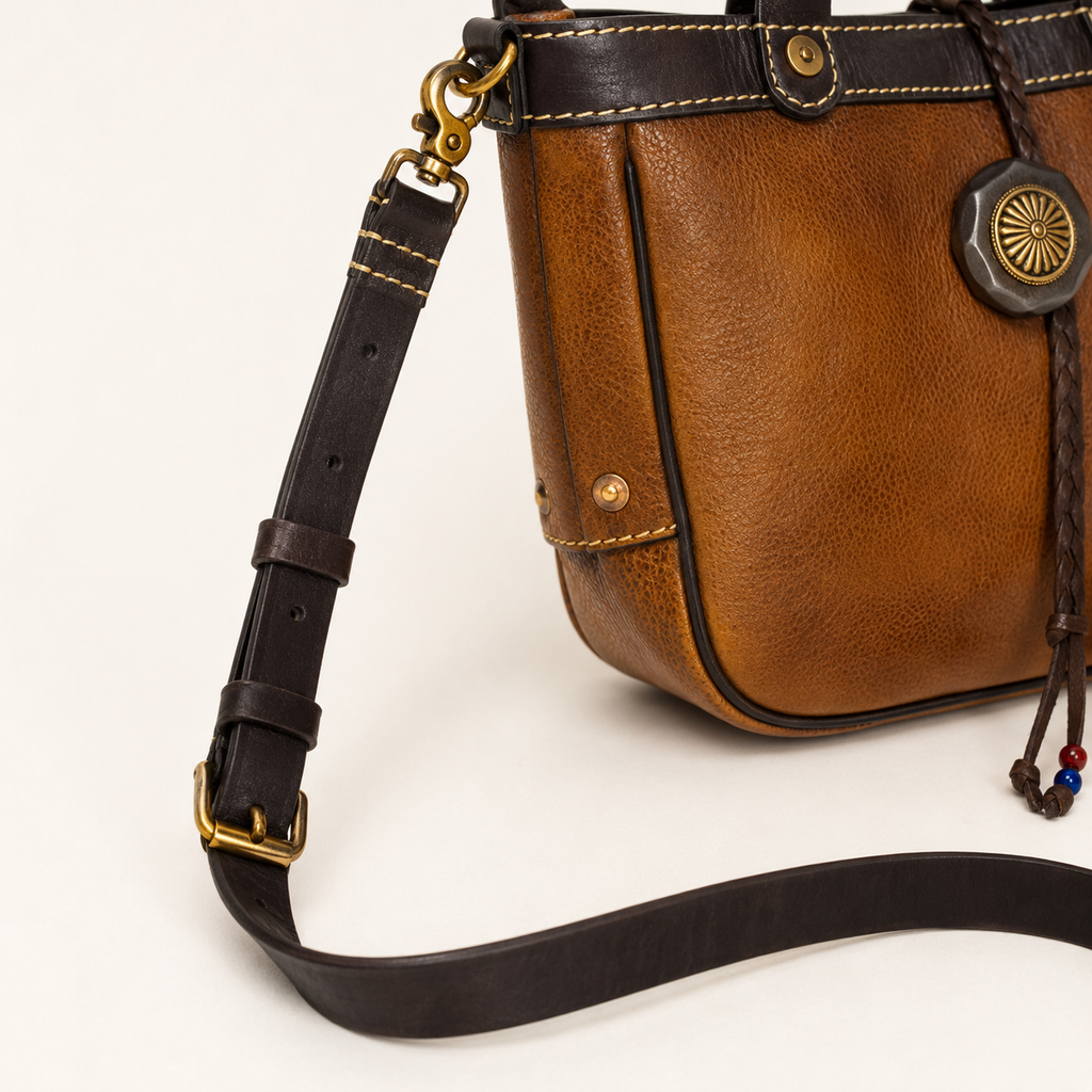 Heritage Full-Grain Leather Crossbody Tote Bag – ARBOR & GRAIN