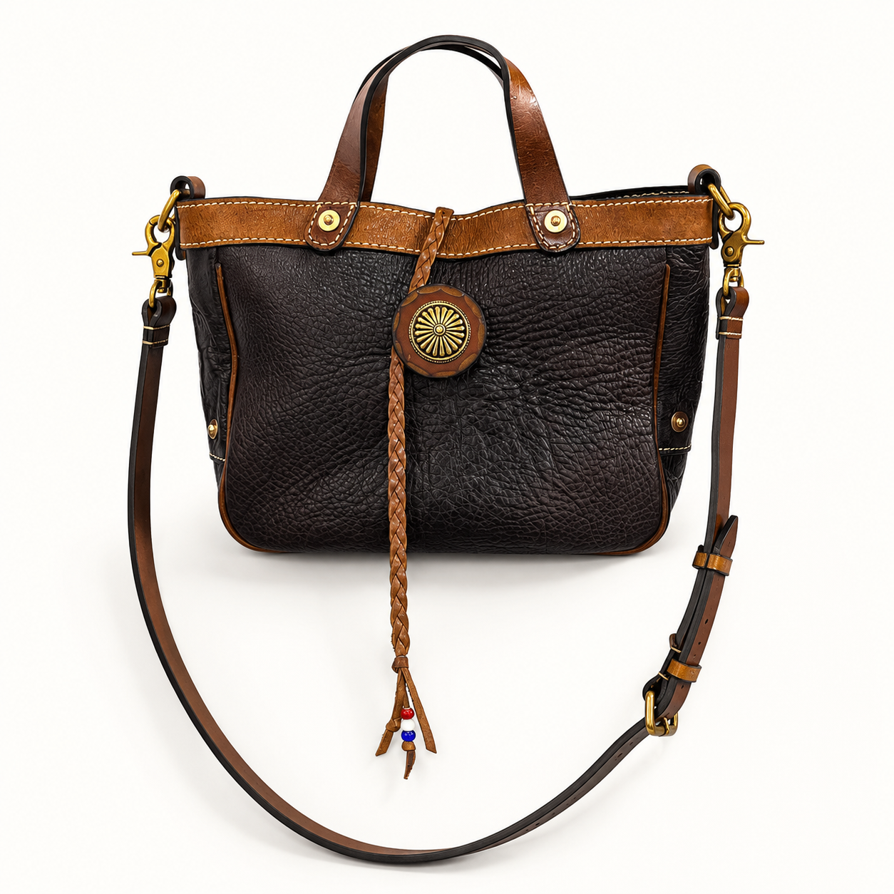 Heritage Full-Grain Leather Crossbody Tote Bag – ARBOR & GRAIN