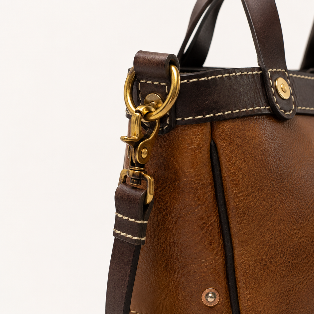 Heritage Full-Grain Leather Crossbody Tote Bag – ARBOR & GRAIN