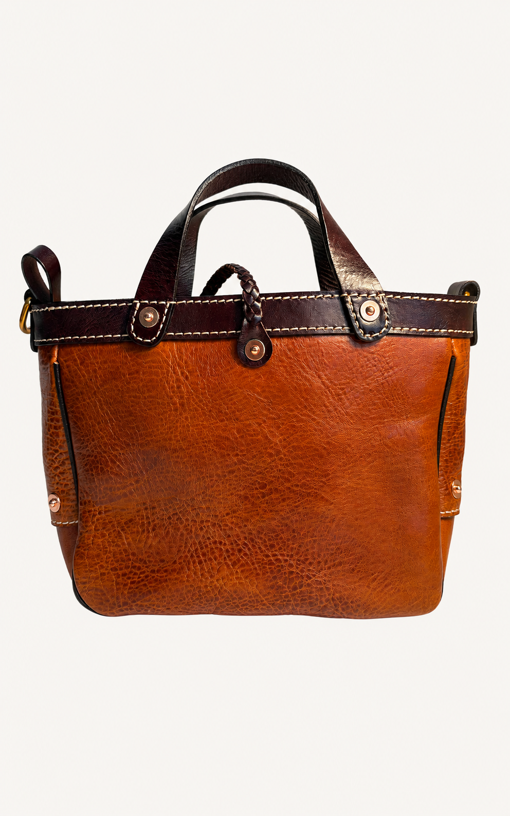 The Juniper Full-Grain Leather Convertible Tote