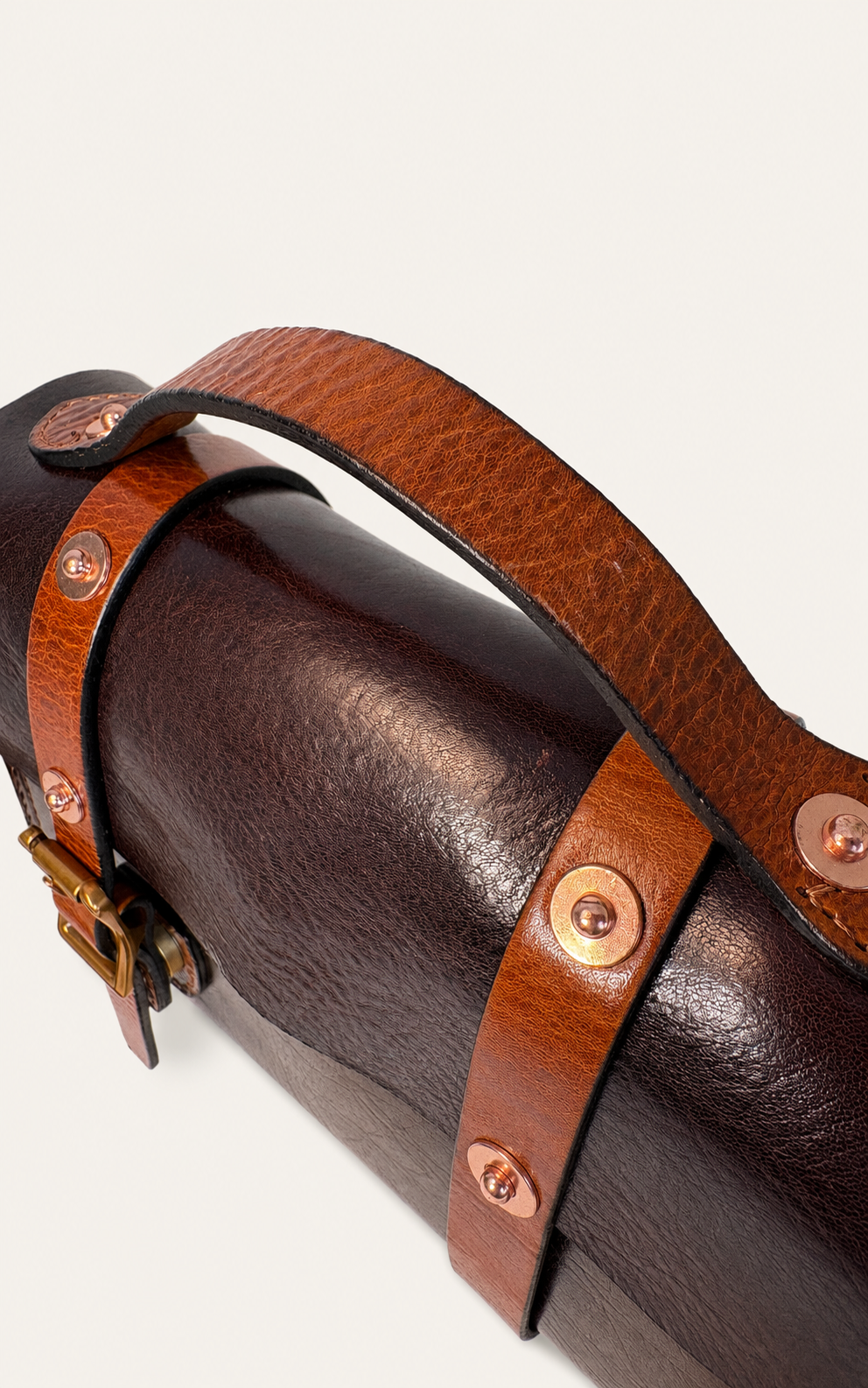 The Cypress Full-Grain Leather Buckle Satchel