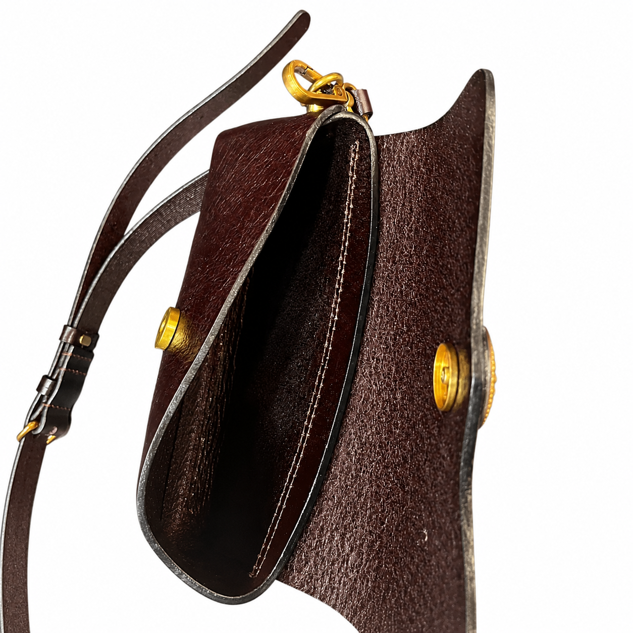 Vintage Leather Phone Crossbody Bag