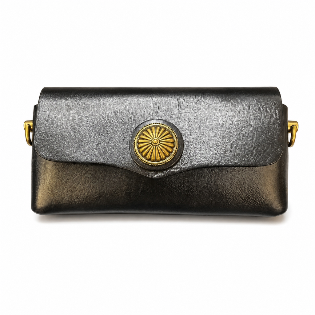 Vintage Leather Phone Crossbody Bag