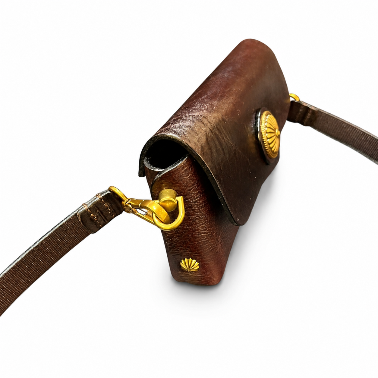 Vintage Leather Phone Crossbody Bag