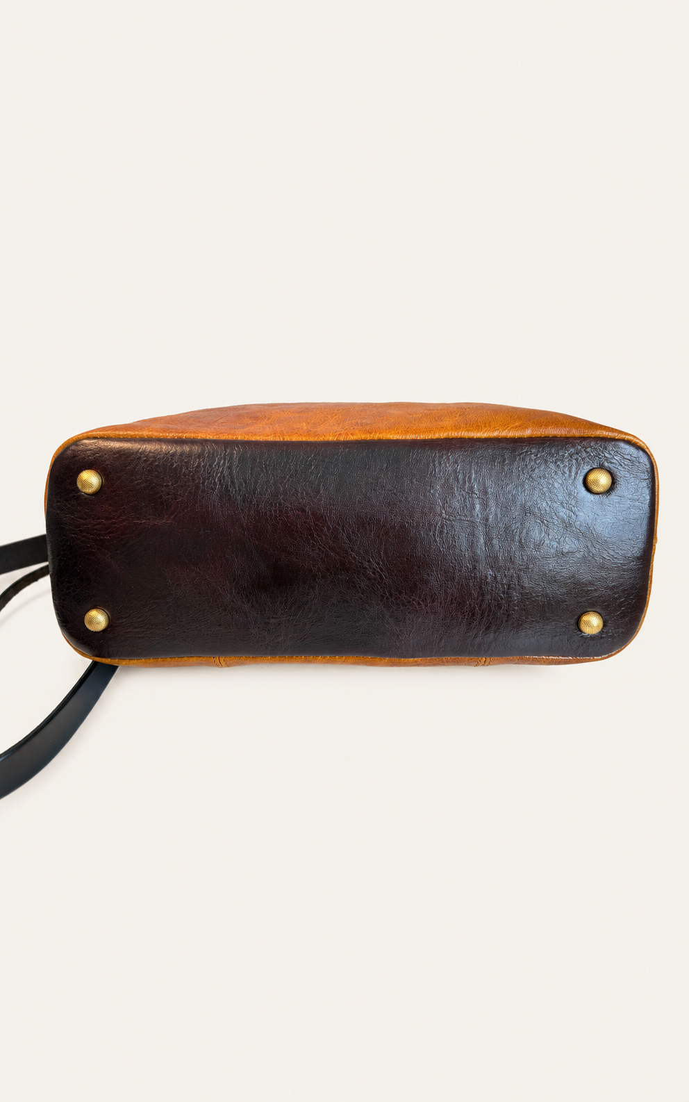 The Madrone Full-Grain Leather Convertible Satchel — Cognac