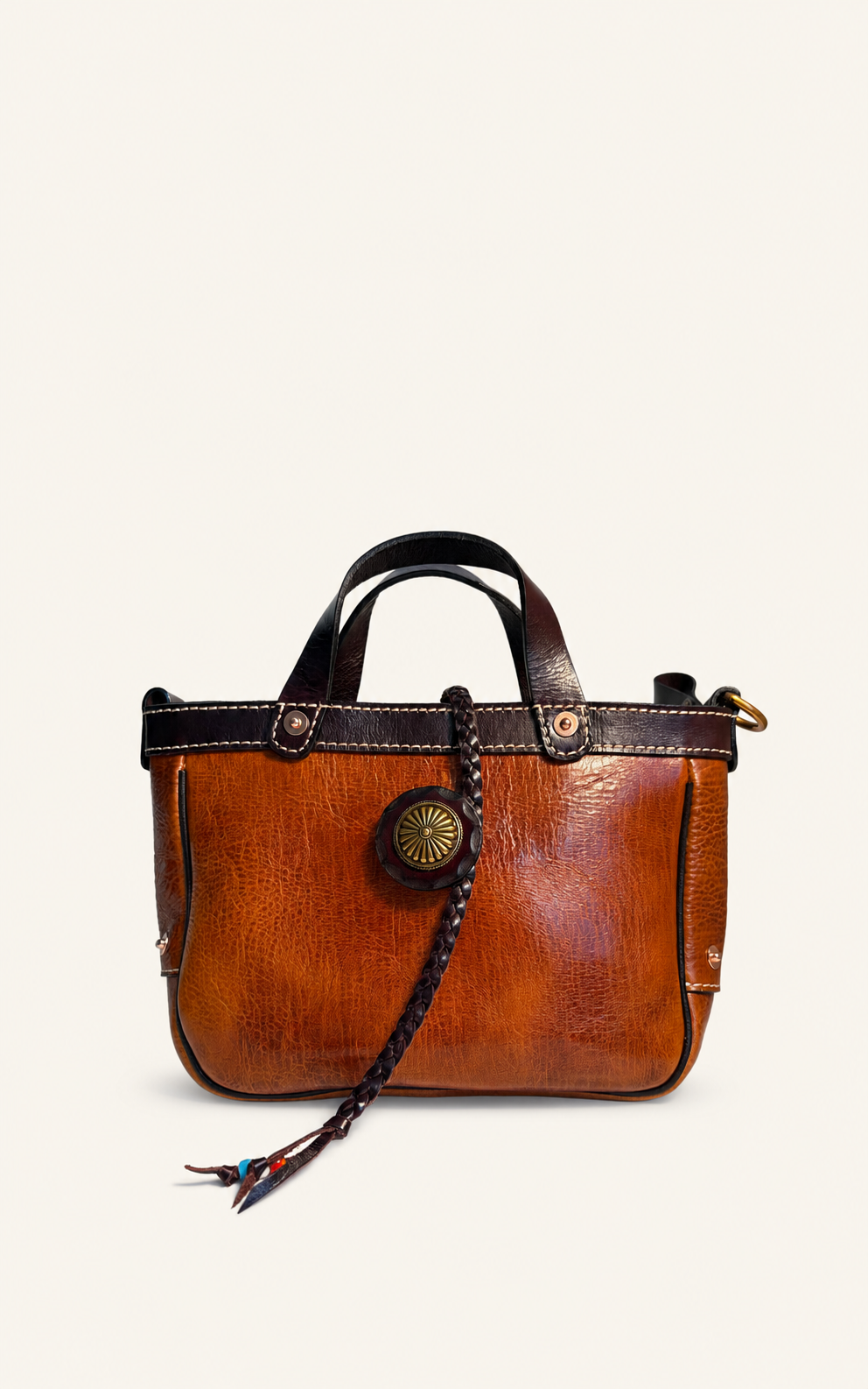 Heritage Full-Grain Leather Crossbody Tote Bag – ARBOR & GRAIN