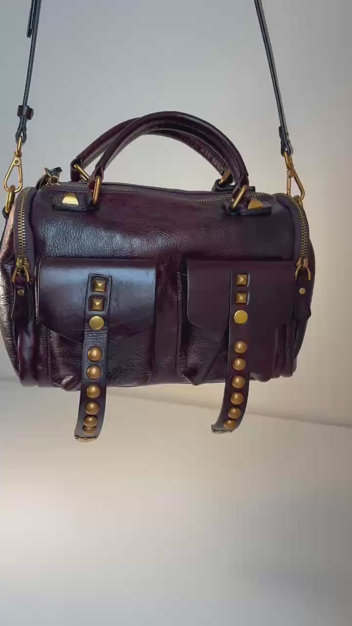 The Manzanita Full-Grain Leather Utility Satchel — Oxblood
